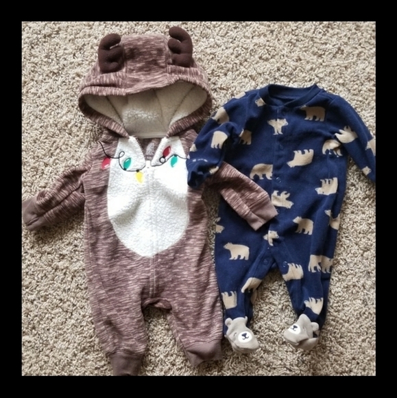 Carters Cozy Newborn Christmas Bundle - Picture 1 of 1